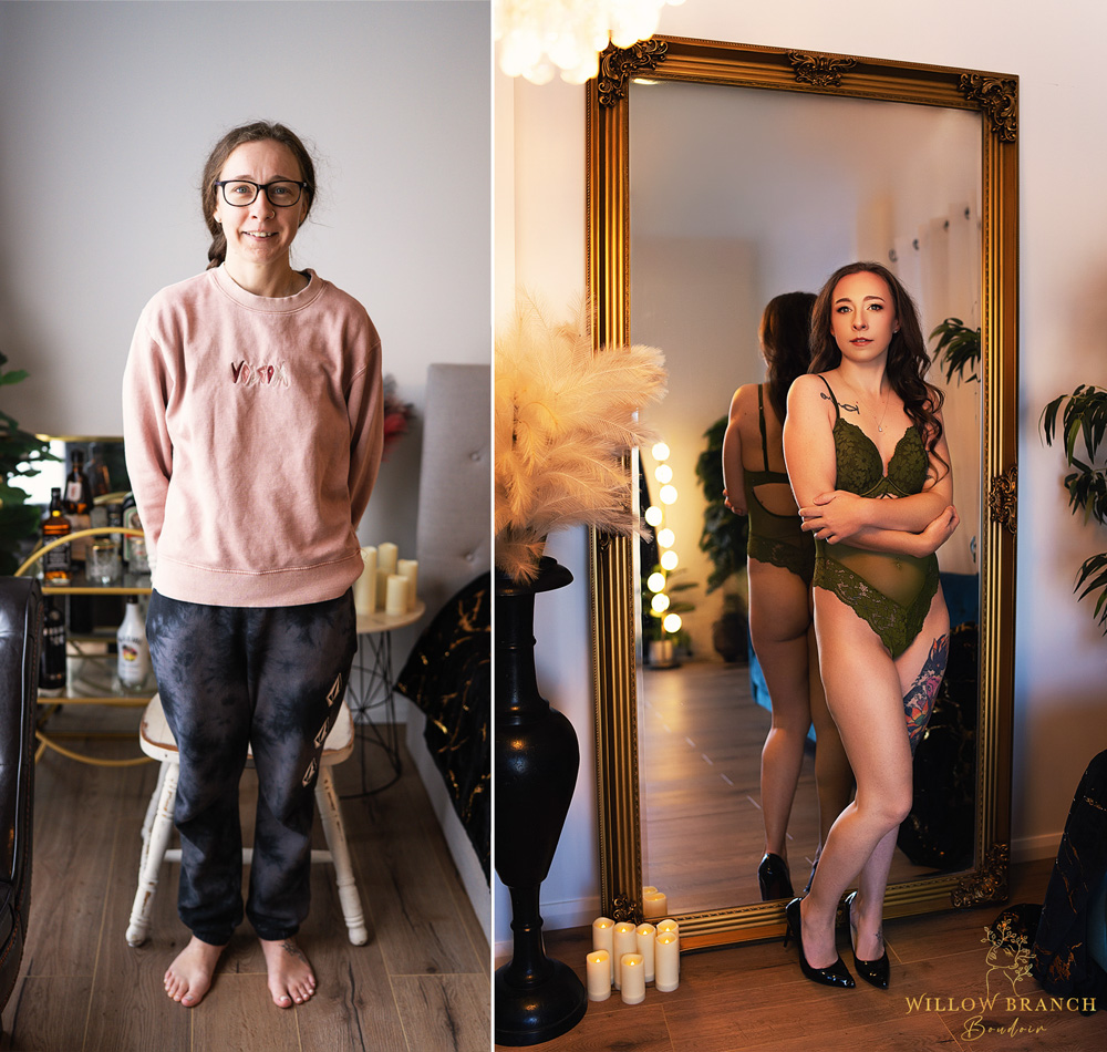 Boudoir photo shoot Gold Coast real client transformation experience