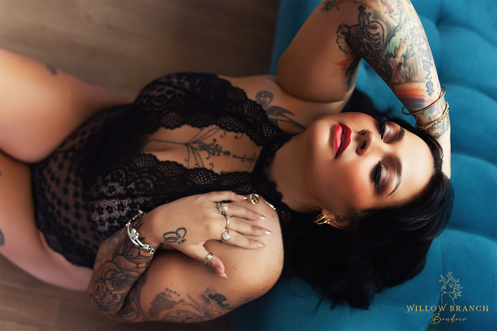 Gold Coast boudoir photo session with soft wardrobe styling and professional makeover