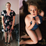 Boudoir photography Gold Coast client transformation with professional styling.
